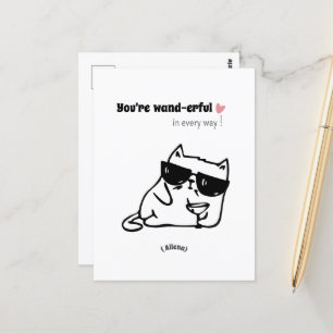 Postal Nome Personalizado De Cartão De Aniversário De Gat