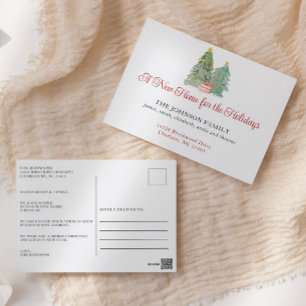 Postal Novo Cartão de Anúncio Móvel de Natal Doméstico