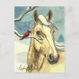 Postal Novo Cartão de Posto para Cavalos Selvagens Amigos