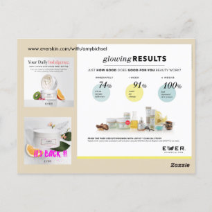 Postal NUNCA cartão de Skincare