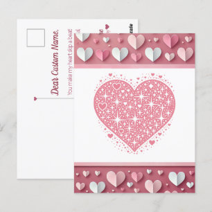 Postal O amor está no Cartão de Dia de os namorados do Ar
