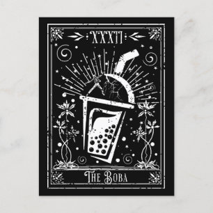 Postal O Cartão Boba Tea Tarot