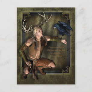 Postal O cartão customizável do veado