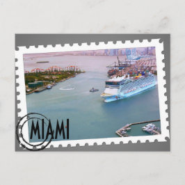 Postal O CARTÃO DE MIAMI DO ~Miami~, PERSONALIZA-O!