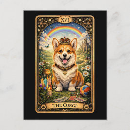 Postal O Cartão de Tarot do Corgi