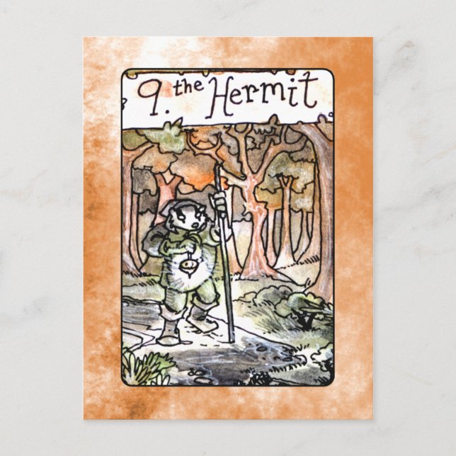 Postal O Cartão Hermit Tarot (Frente)