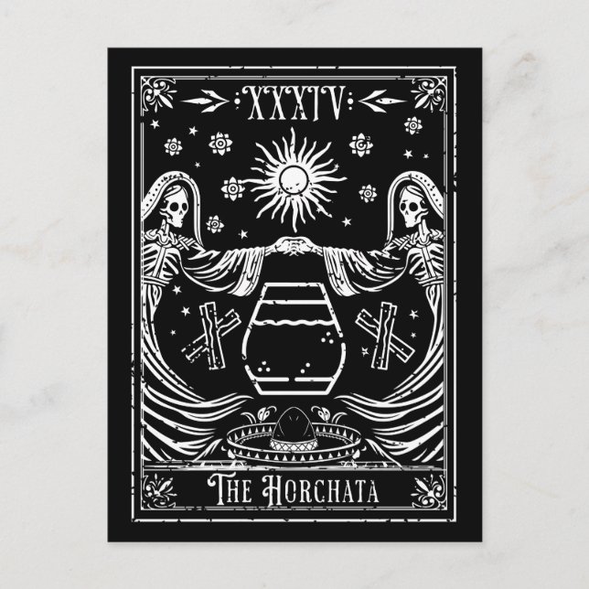 Postal O Cartão Horchata Tarot (Frente)