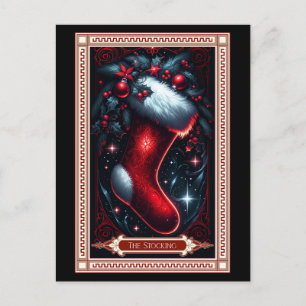 Postal O Cartão Tarot da Meia de Natal
