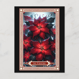 Postal O Cartão Tarot de Poinsettia