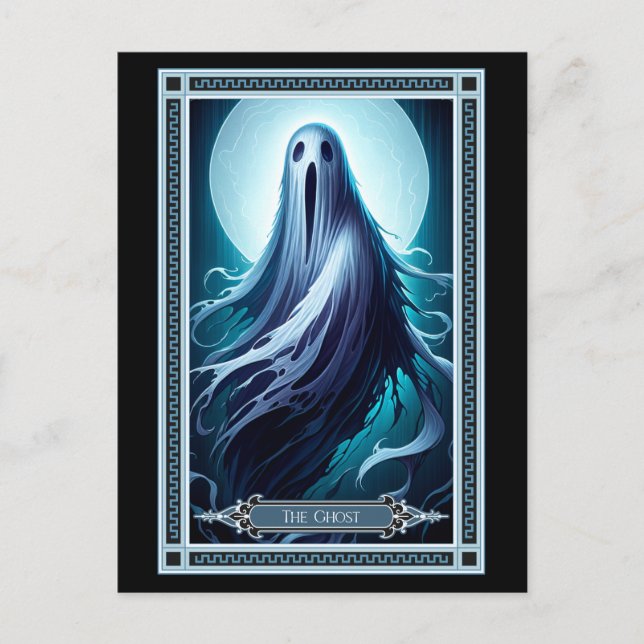 Postal O Cartão Tarot Fantasma (Frente)