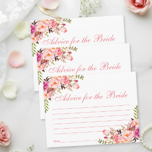 Postal O rosa floral cora o cartão L do conselho do chá