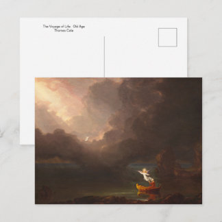 Postal O Voyage da Vida: Velhice por Thomas Cole Cartão P