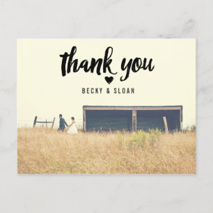 Postal Obrigado   CASAMENTO OBRIGADO POR POSTAR CARTÃO