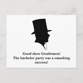 Postal Obrigado do despedida de solteiro você cartão