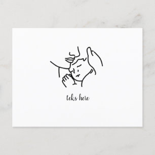 Postal Obrigado mãe cartão personalizado