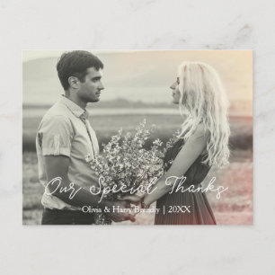 Postal Obrigados que Wedding o obrigado você cartão