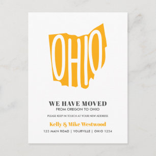 Postal OHIO Movimentamos Novo Endereço Novo Cartão Post
