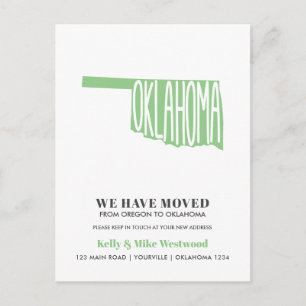Postal OKLAHOMA Mudamos o novo endereço Novo Cartão Pos