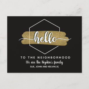 Postal Olá novo Cartão de Apresentação da Família de Vizi