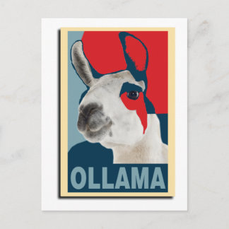 Postal Ollama Obama - cartão