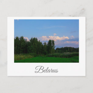 Postal Paisagem Natural Cenário Prado Belarus Cartão Post