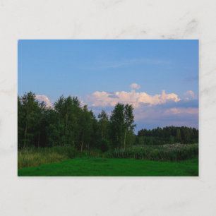 Postal Paisagem Natural Cenário Prado Bielorrússia Cartão