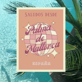 Postal Palma de Maiorca España retro vintage Cartão posta