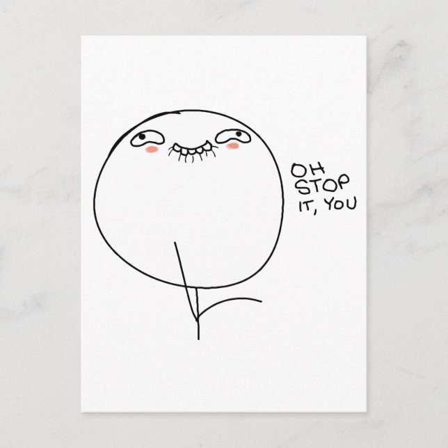 Postal Pare Com Isso, Você - Cartão De Posto (Frente)