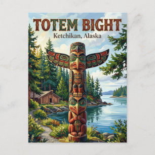 Postal Parque Histórico Estadual Totem Bight Cartão Posta