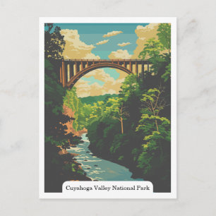 Postal Parque Nacional Cuyahoga Valley Ohio EUA Cartão Po