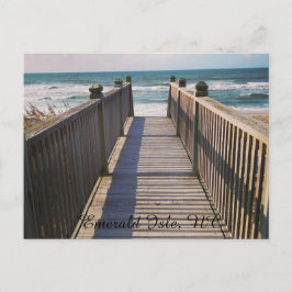 Postal Passeio à beira mar ao cartão da praia