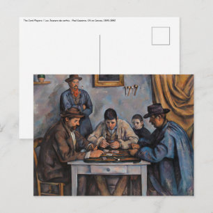 Postal Paul Cezanne - Os Jogadores De Cartão