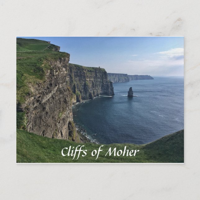 Postal Penhascos de Moher, Ireland, cartão (Frente)