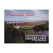 Pensacola Dam...Grand Lake OK Cartão de posto v2