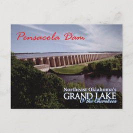 Postal Pensacola Dam...Grand Lake OK Cartão de posto v2