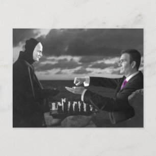 Postal Pensamento fora do cartão da caixa (TM)