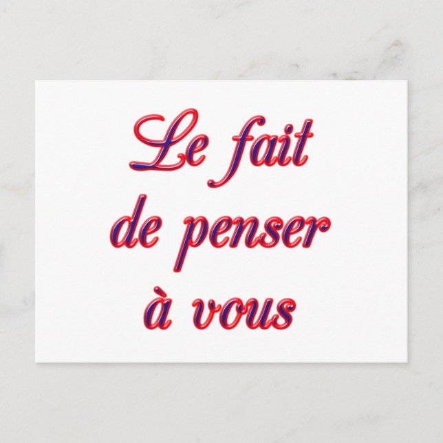 Postal Pensando no seu cartão (Frente)