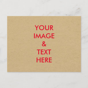 Postal Personalizado Personalizado Seu Próprio Cartão Pos
