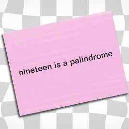 Postal Piadas Numerais Romanas Engraçadas em um Cartão Po