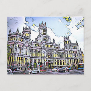 Postal Plaza de Cibeles Cartão