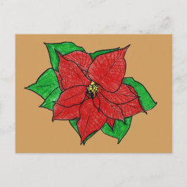 Postal Poinsettia No. 1 Cartão Postal.