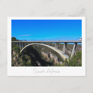 Postal Ponte Bloukrans Tsitsikamma África do Sul Cartão P