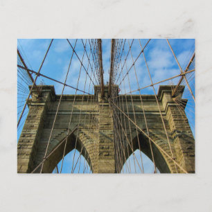 Postal Ponte de Brooklyn, Cidade de Nova York - Cartão po