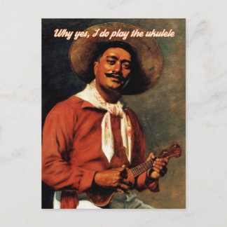 Postal Por que eu toco o cartão Ukulele?