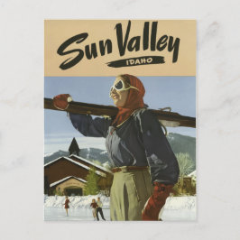 Postal Poster Idaho EUA do cartão das viagens vintage