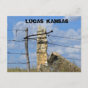 Postal Posto de cerca Postada de Kansas Stone, Cartão Pos