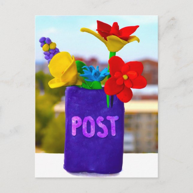 Postal Posto de Flores - Cartão (Frente)