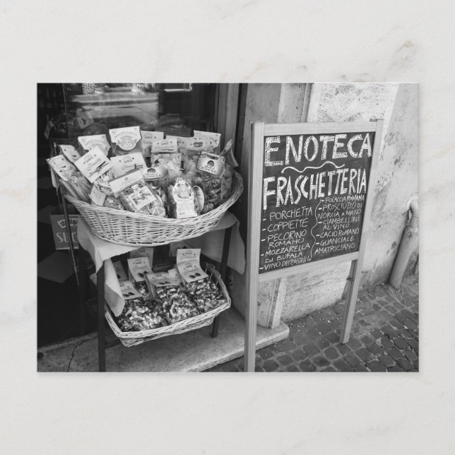Postal Posto Side Street no Cartão de Compro de Roma (Frente)