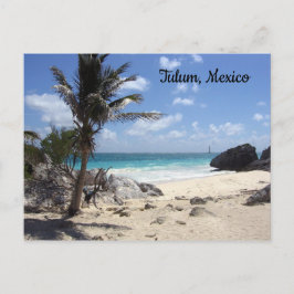 Postal Praia de Tulum, México - feriado - Sol - cartão po