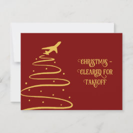 Postal Pronto para Natal para Cartão de Descolagem